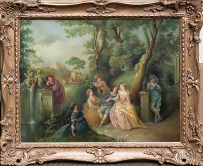 Lot 1214 - Manner of Nicolas Lancret Courting couple and...
