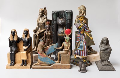 Lot 34 - A Pair of Cold Cast Bronzed Figural Bookends,...