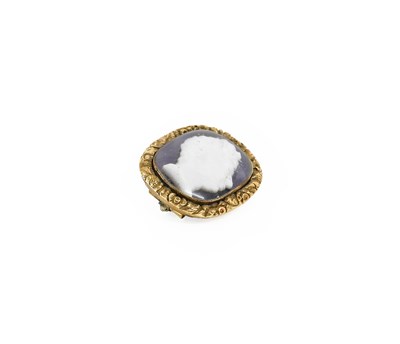 Lot 129 - A Sulphide Cameo Brooch, circa 1821, with a...