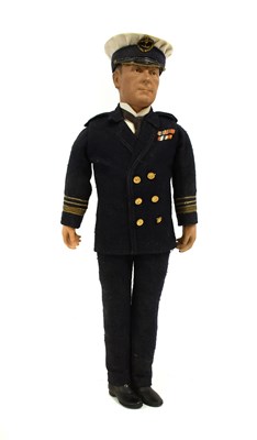 Lot 203 - A First World War Bisque Head Doll of Admiral...