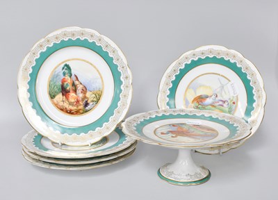 Lot 247 - A Victorian Porcelain Dessert Service, each...