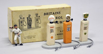 Lot 3359 - Britains 101V Petrol Pumps