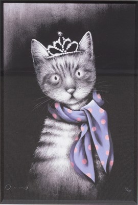 Lot 1156 - After Doug Hyde (b.1972) "Miss Purrfect"...
