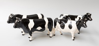 Lot 37 - Beswick Friesian Cattle, comprising two Bulls...