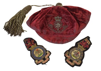 Lot 168 - A Post-1888 Red Velvet Rugby Cap to 2nd...