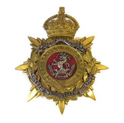 Lot 51 - A Post-1902 Officer's Helmet Plate to the Duke...