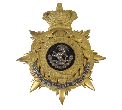 Lot 53 - A Victorian Officer's Helmet Plate to the West...