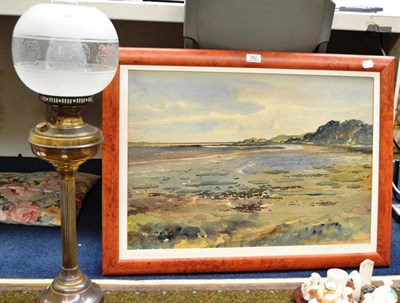 Lot 382 - A. R Young, 20th century contemporary, a framed watercolour of Budle Bay Northumberland...