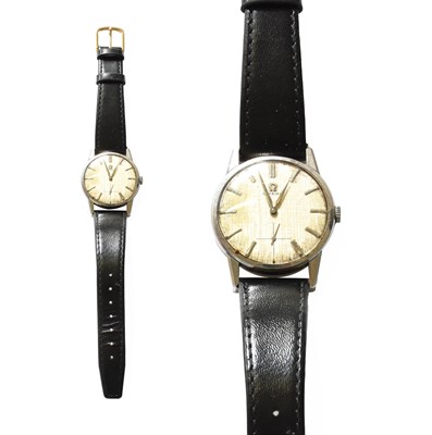 Lot 209 - A Stainless Steel Omega Wristwatch, with Omega...