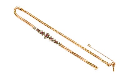 Lot 211 - A Ruby and Diamond Necklace/Bracelet, the...