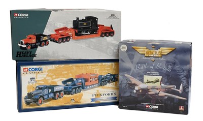 Lot 3377 - Corgi 55201 Pickford Diamond T With 24-Wheel Girder Trailer