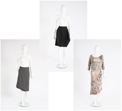 Lot 2148 - Vivienne Westwood Brown Floral Jersey Dress,...