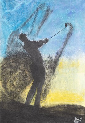 Lot 1172 - Ken Hughes (Contemporary) "Sandstorm" Signed...