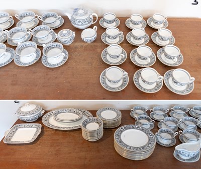 Lot 169 - A Wedgwood Florentine Dinner Service, black...
