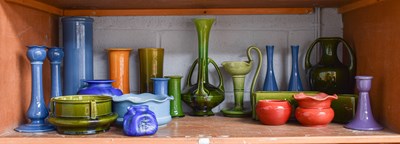 Lot 154 - A Collection of Bretby Arts & Crafts Pottery,...