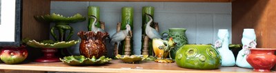 Lot 168 - Bretby Pottery, including three vases modelled...