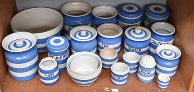 Lot 165 - T. G. Green Cornish Ware, Blue and White...