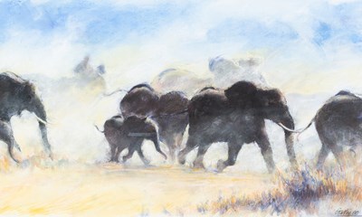 Lot 1143 - Philip Galley (20th century) "Dusty Run"...
