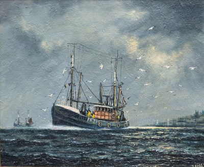 Lot 133 - Jack Rigg (1927-2023) Return from fishing...