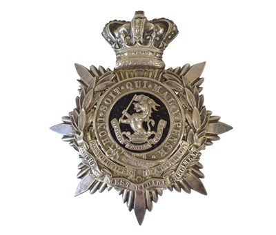 Lot 55 - A Victorian Officer's Helmet Plate to the 2nd...