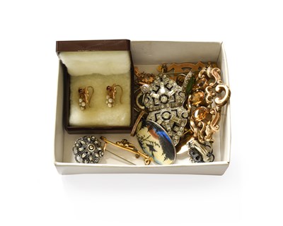 Lot 219 - A Small Quantity of Jewellery, including a 9...