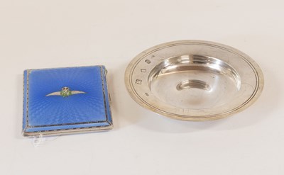 Lot 46 - A George V Silver and Enamel Cigarette-Case,...