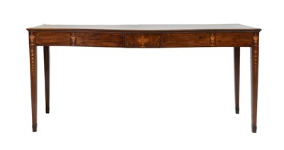 Lot 417 - A George III Mahogany and Marquetry-Inlaid...