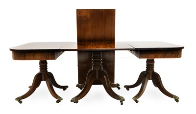Lot 384 - A Regency-Style Mahogany Three-Pillar...