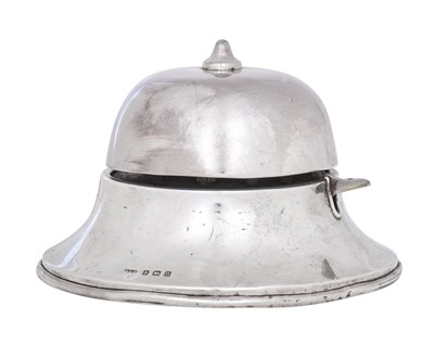 Lot 21 - A George V Silver Clockwork Table-Bell