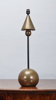 Lot 486 - A Modern Bronzed Spearhead Table Lamp,...