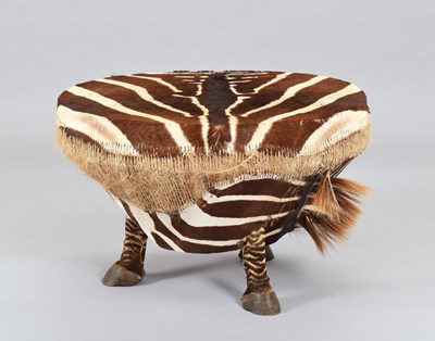 Lot 131 - Animal Furniture: Burchell's or Plain's Zebra...
