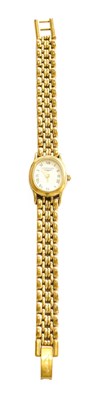 Lot 348 - A Lady's Plated Quartz Longines Wristwatch,...