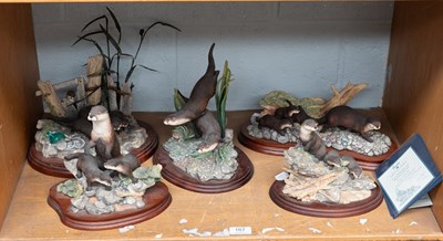 Lot 167 - Border Fine Arts Otter Groups, including...