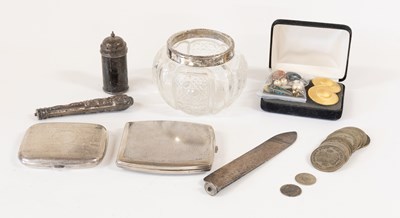 Lot 38 - A Collection of Assorted Silver, including a...