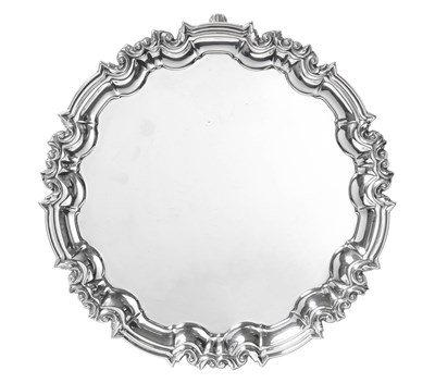 Lot 2196 - An Edward VII Silver Waiter