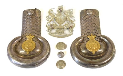 Lot 180 - A Pair of Victorian White Metal Shoulder...
