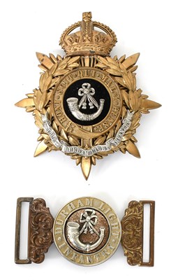 Lot 73 - A Post-1902 Officer's Helmet Plate to the...