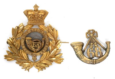 Lot 78 - A Victorian Officer's Last Shako Plate to the...