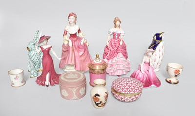 Lot 64 - Two Herend Porcelain Models of Rabbits,...