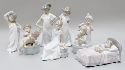 Lot 111 - Seven Lladro Figures Including: model no 6540...