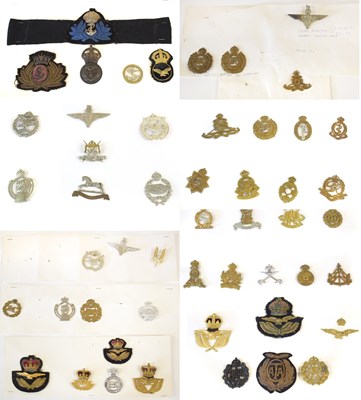 Lot 82 - A Collection of Approximately Fifty Cap Badges,...