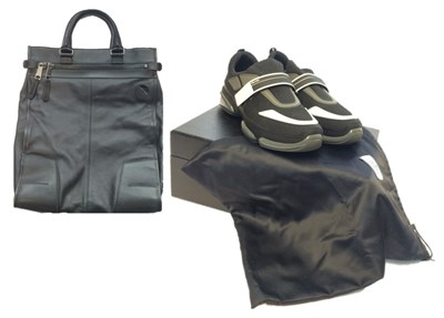 Lot 1030 - Pair of Prada Cloudbust Trainers, in black...