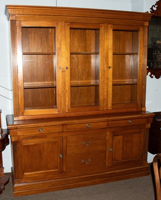 Lot 1295 - A Yew 'Directoire' Triple Bookcase, by Mark...