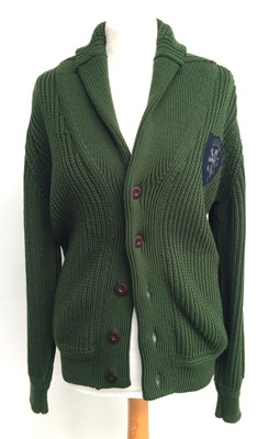 Lot 1031 - Gucci Gents Green Wool Cable Knit 'College'...