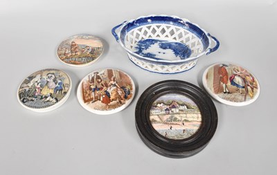 Lot 130 - A Small Collection of Victorian Prattware Pot...