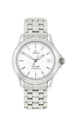 Lot 2388 - Omega: A Stainless Steel Automatic Calendar...