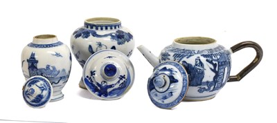 Lot 13 - A Chinese Porcelain European-Subject Tea...