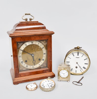 Lot 121 - An Elliott Walnut Veneered Table Clock, a...