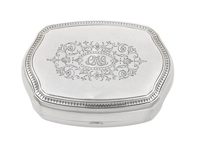 Lot 2130 - An American Silver Soap-Box