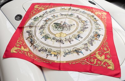Lot 1051 - Hermes Silk Scarf, La Promenade de Longchamps...
